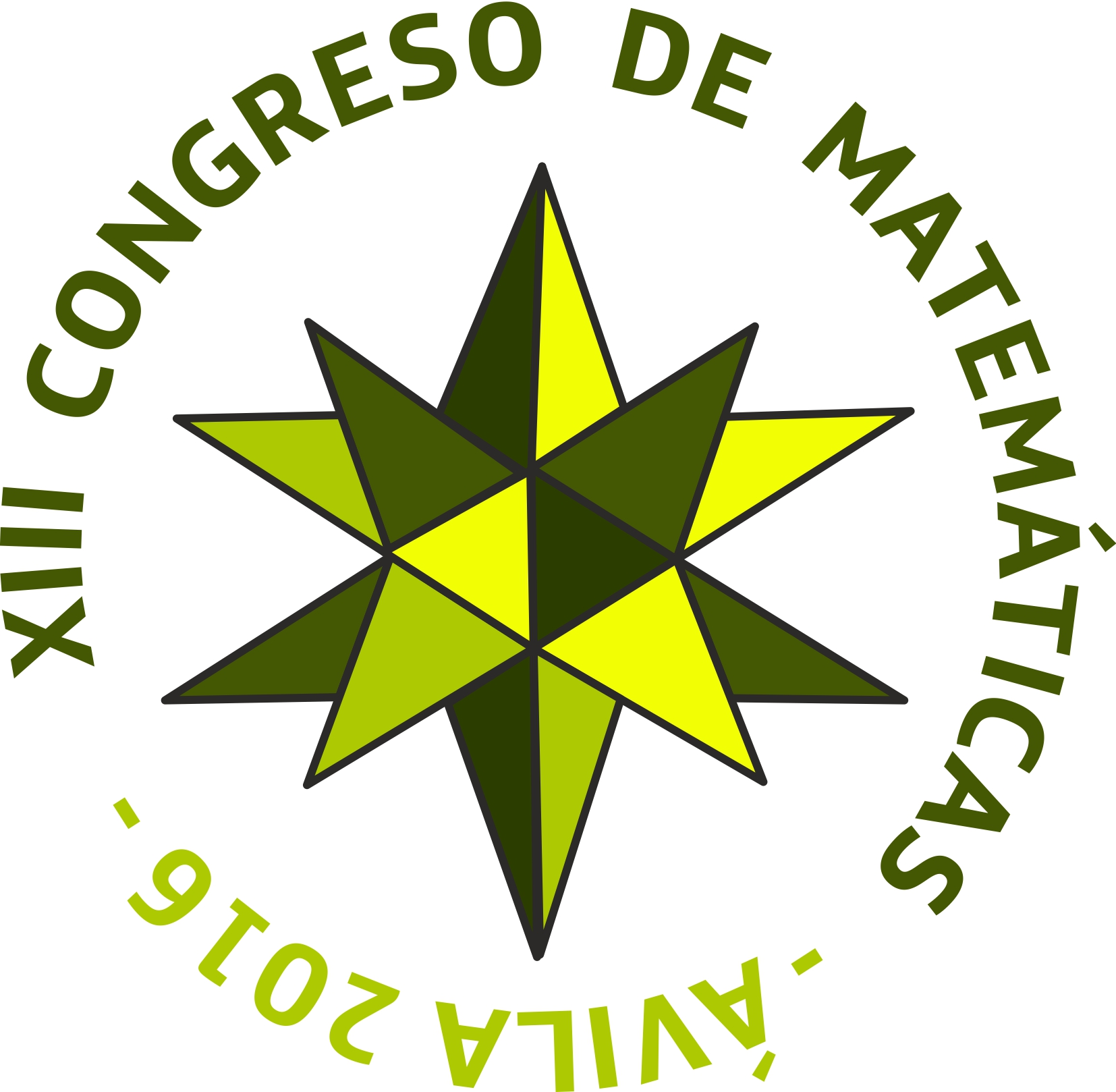 Logo XIII Congreso Matemáticas Castilla y León. Ávila 2016