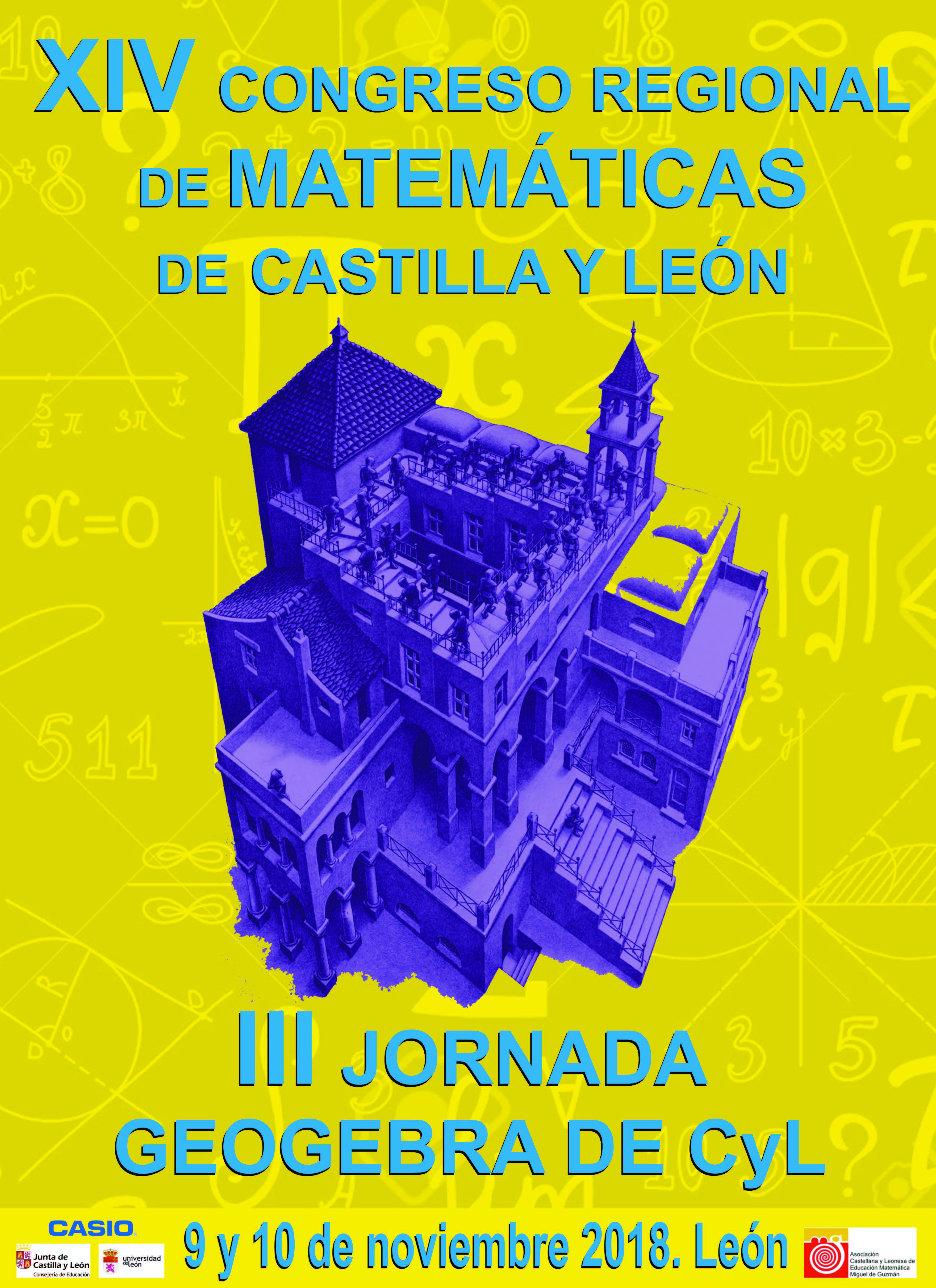 Cartel 14 Congreso Regional Matemáticas. León 2018.